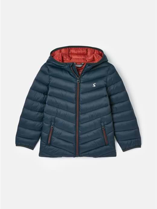 Joules Boy's Cairn Showerproof Padded Coat Navy