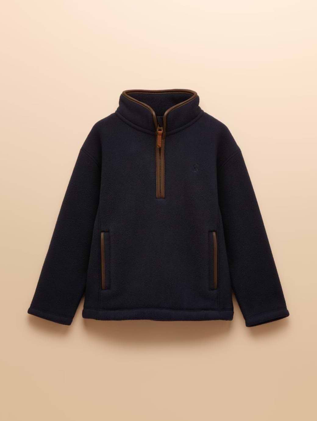 Joules Boy's Heritage 1/4 Zip Navy Blue