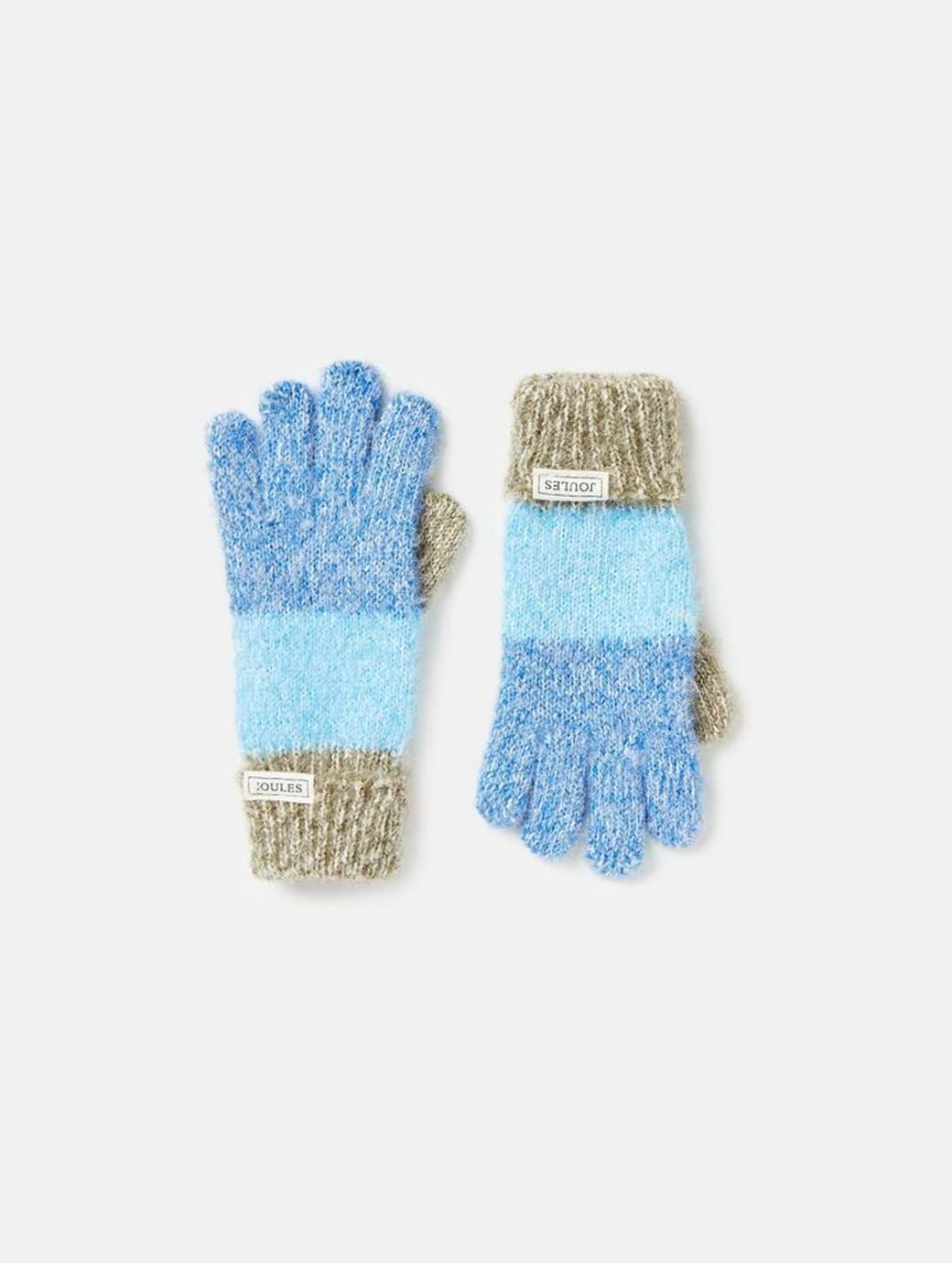 Joules Boy's Wanderer Knitted Gloves Blue