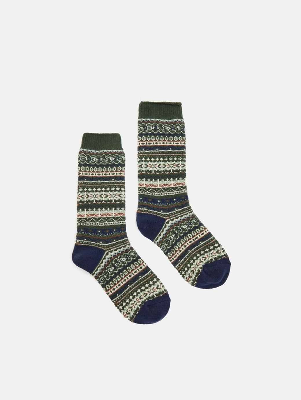 Joules Boy's Welly Socks Green
