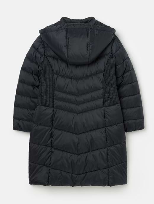 Joules Children s Pembury Showerproof Long Padded Coat With Hood Navy