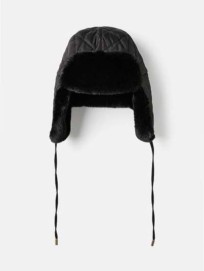 TOP-EX Oversized Winter Trapper Hat With Faux Fur - XL/XXL Military Style With Ear Flaps & Quilted Lining