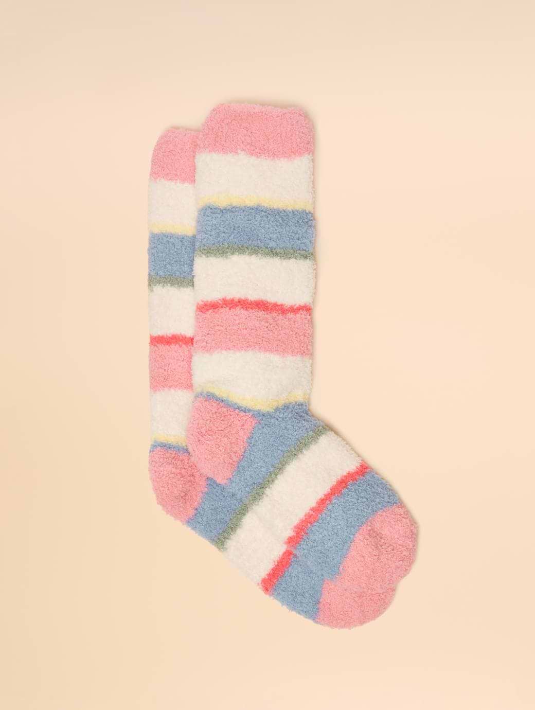 Joules Girl's Fluffy Socks Pink