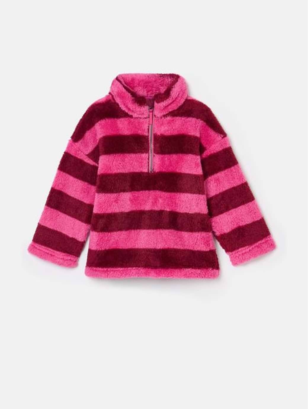Joules Girl's Merridie Half Zip Fleece Pink