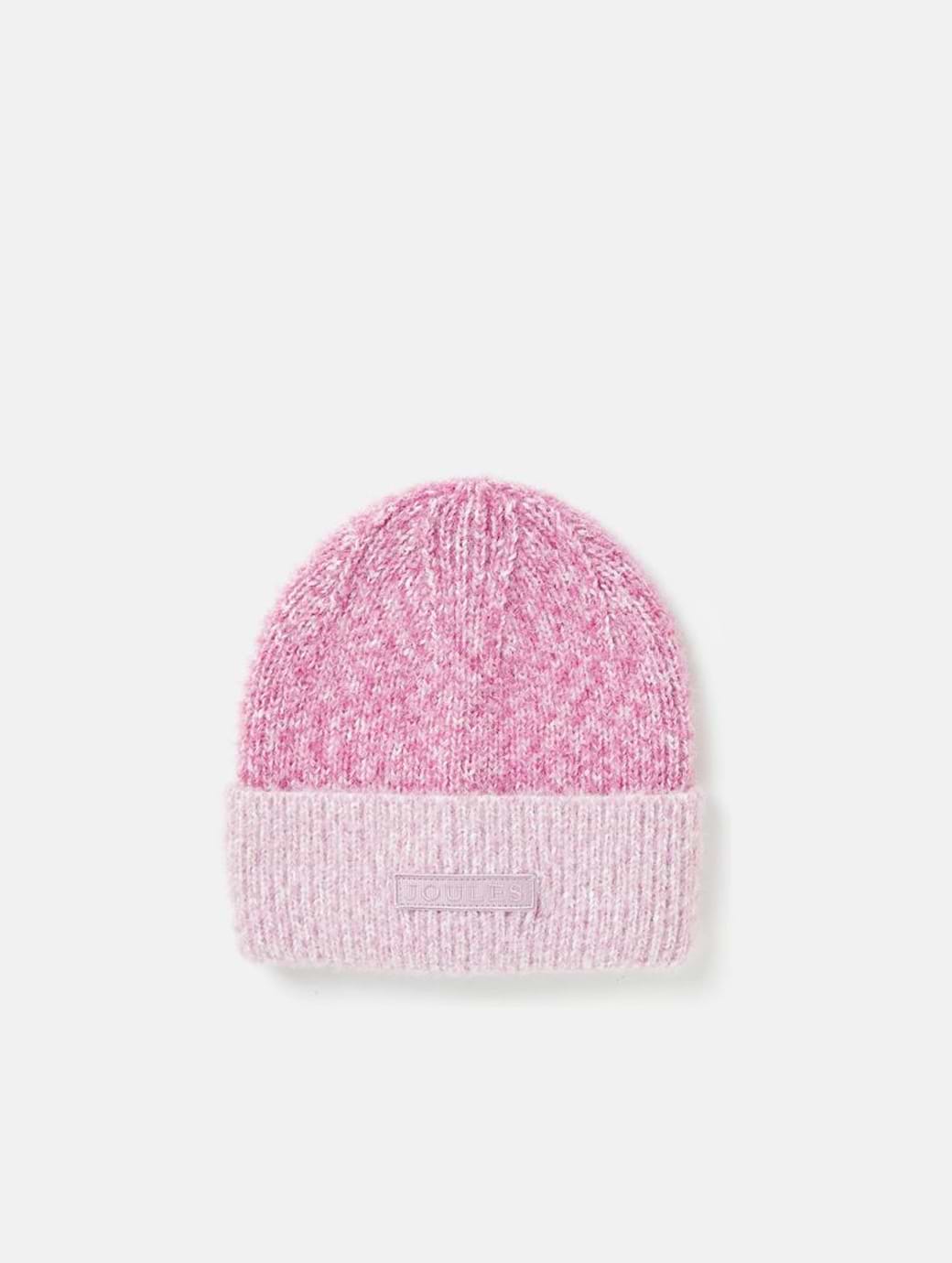 Joules Girl's Wanderer Knitted Hat Purple
