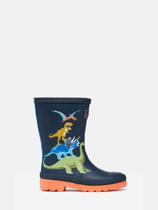 Joules Junior Printed Welly Dino