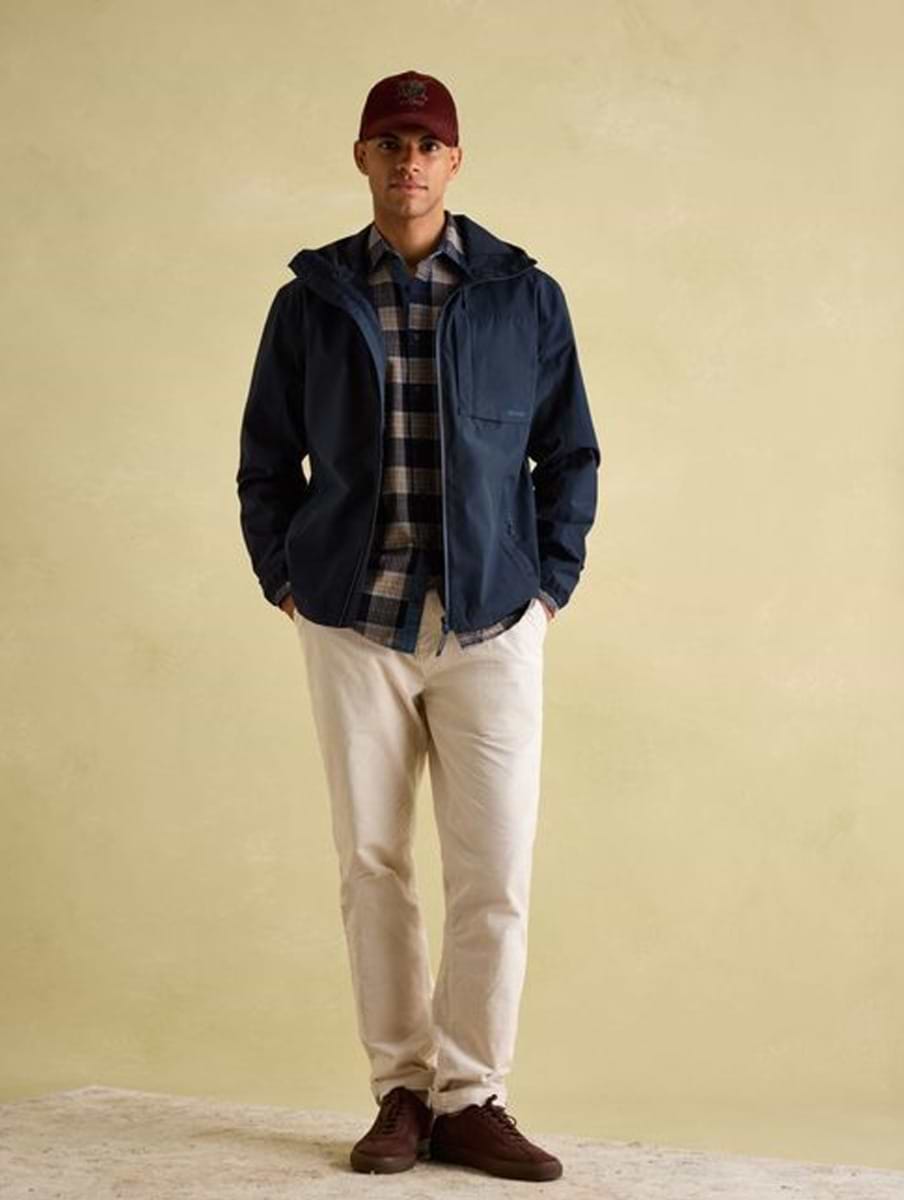 Joules navy waterproof coat sales