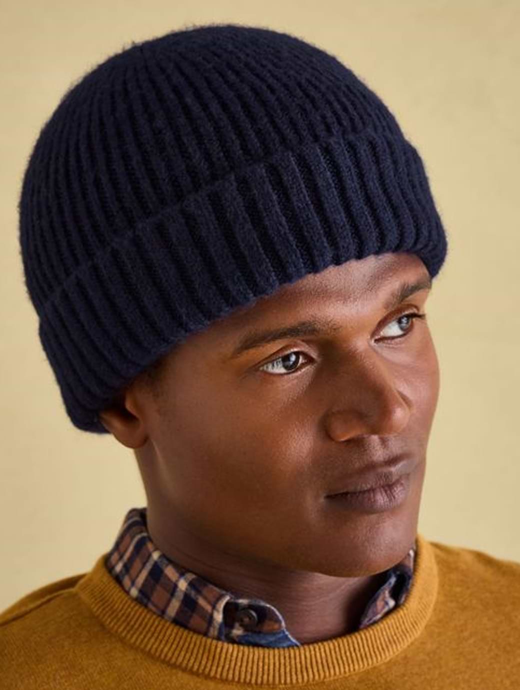 Joules Mens Berwick Beanie Hat Navy