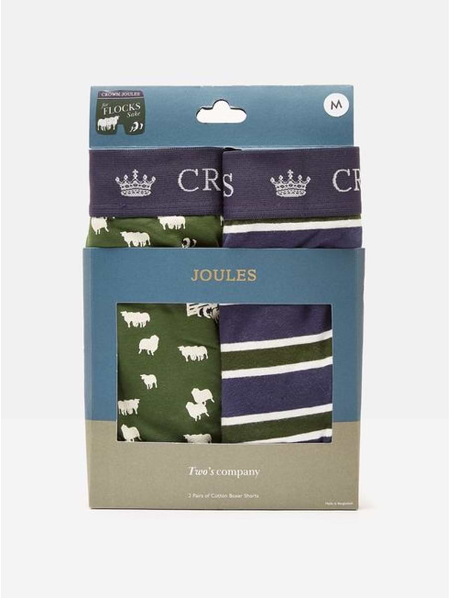 Joules Men's Crown Joules Boxer Flocks Sake