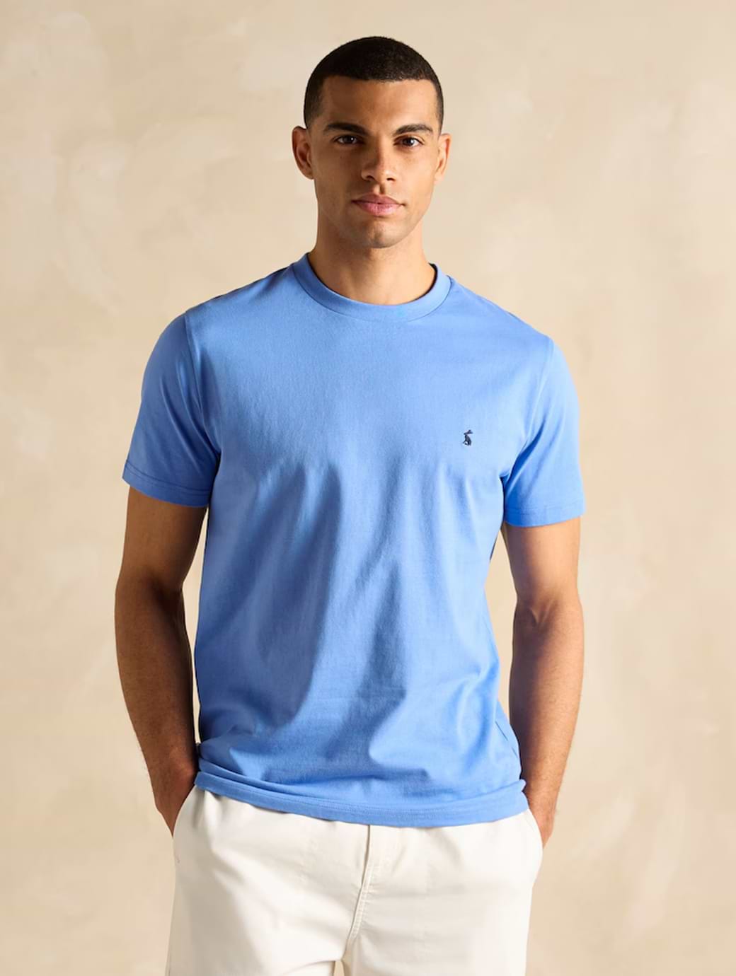 Joules Men's Everyday Mid Blue Crew Neck T-Shirt