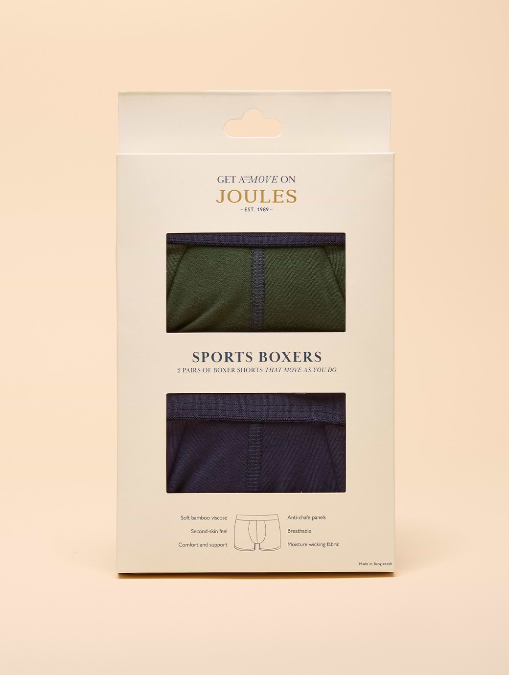 Joules Men's Get A Move On Boxers Green/Blue