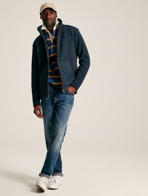 Navy joules jacket top