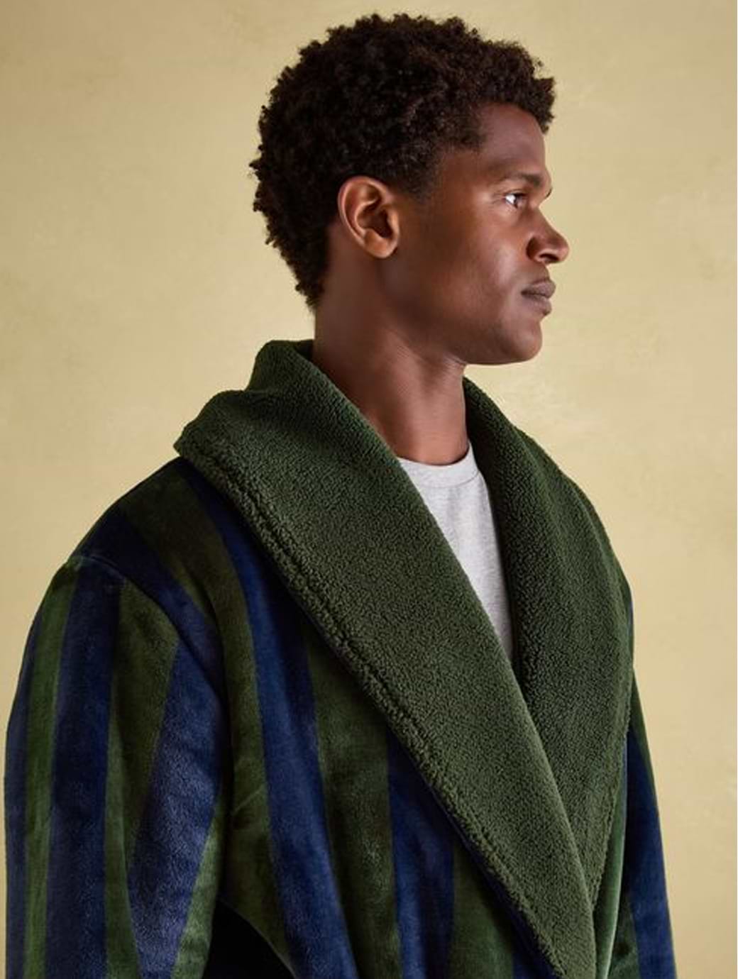 Mens lined dressing gown shop