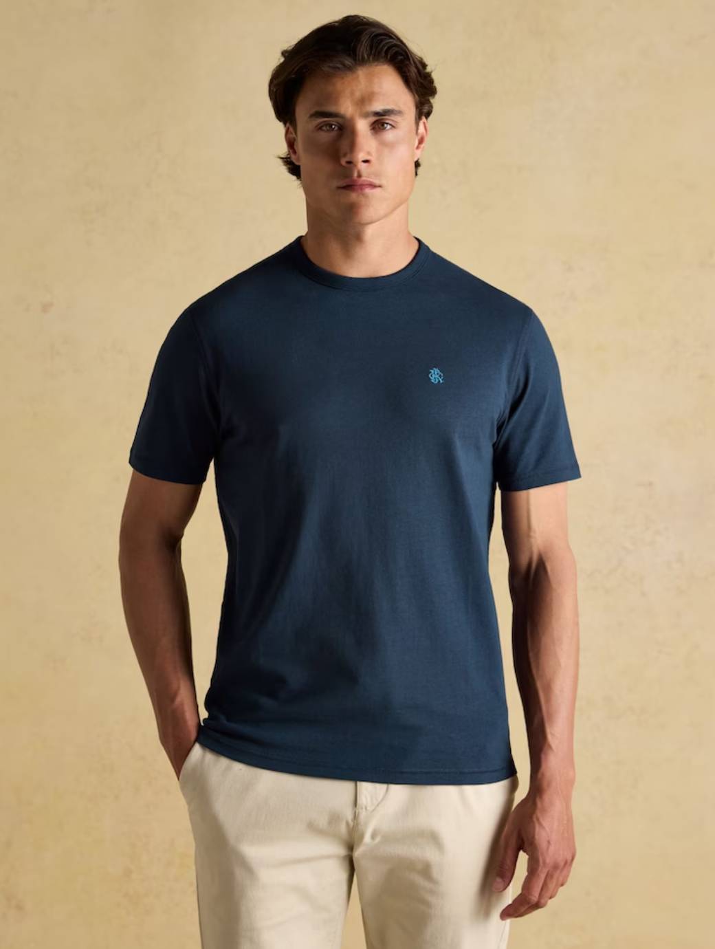 Joules Men's Rugby Club Crew Neck Cotton T-Shirt Navy