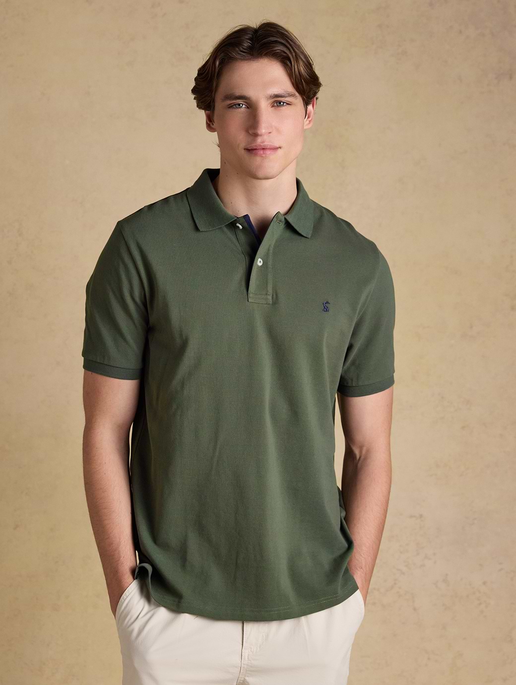 Joules Men's Woody Polo Khaki Green
