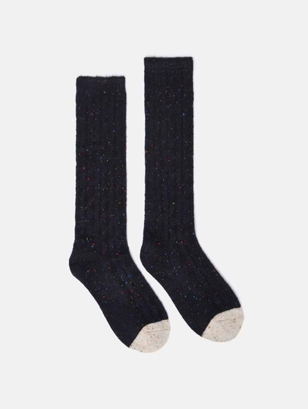 Joules Rambler Knitted Boot Socks Navy