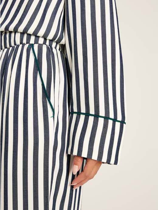 Joules Women s Alma Pyjama Set French Navy Stripe