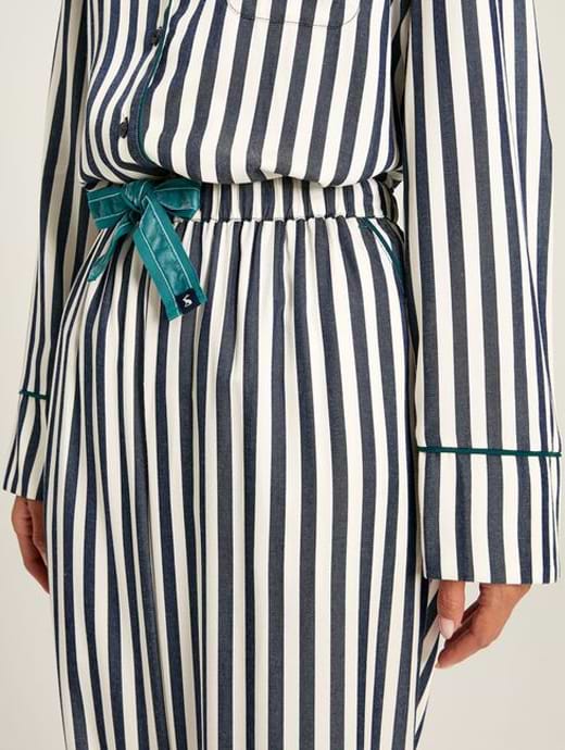 Joules Women s Alma Pyjama Set French Navy Stripe