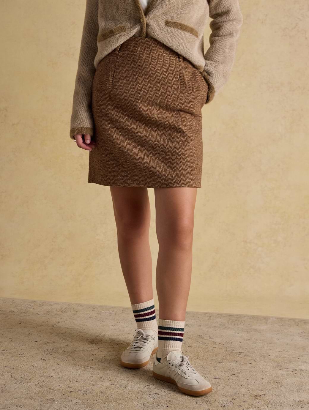 Joules Women's Bramble Skirt Brown