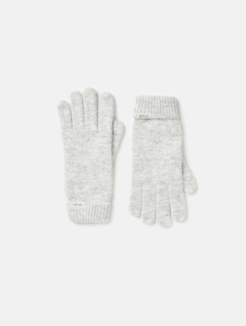 Joules Women's Caversham Knitted Gloves Grey