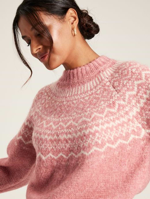 Joules pink jumper best sale