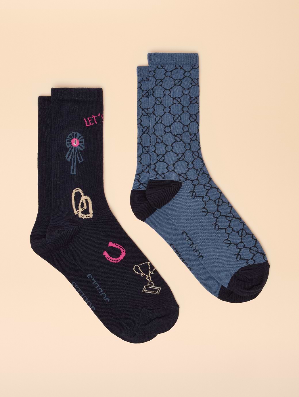 Joules Women's Everyday Socks 2-Pack Navy