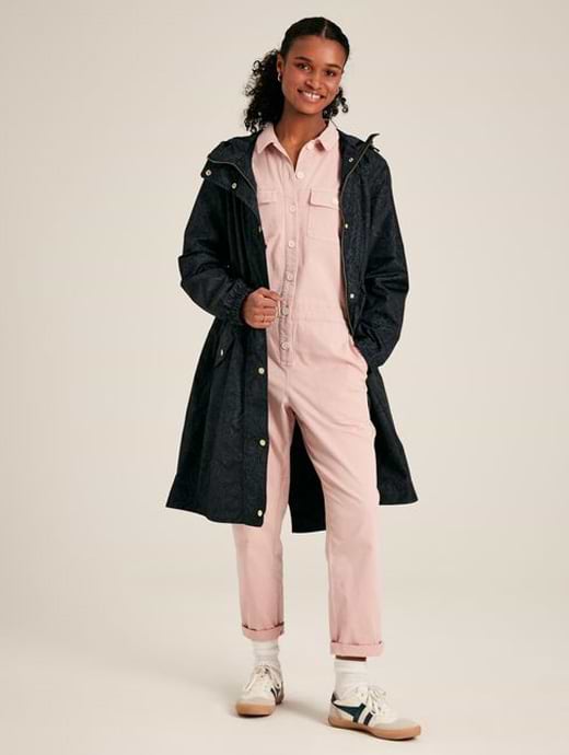 Joules Women s Holkham Waterproof Packable Raincoat Navy