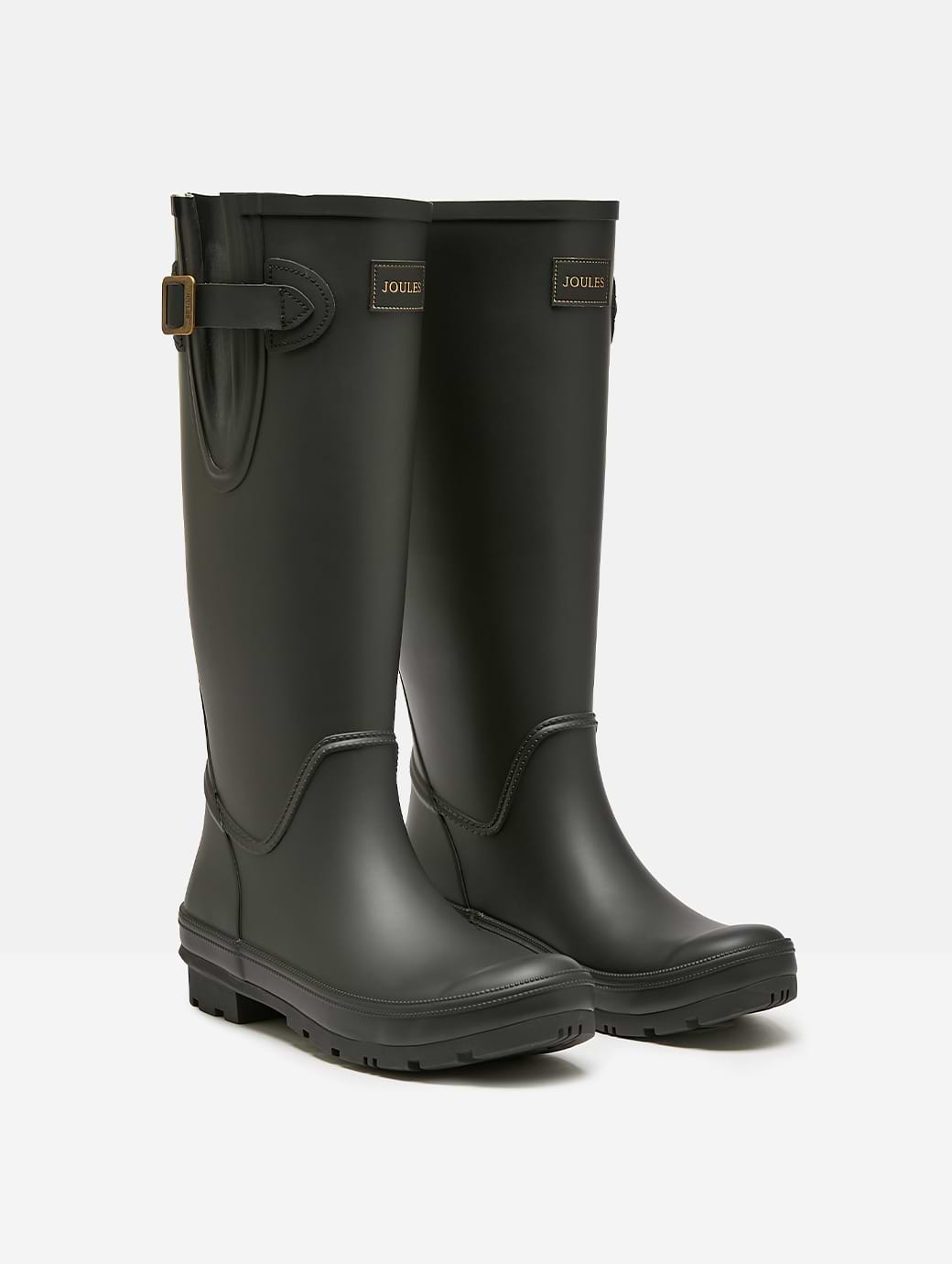 Joules Women's Houghton Adjustable Tall Wellies Black
