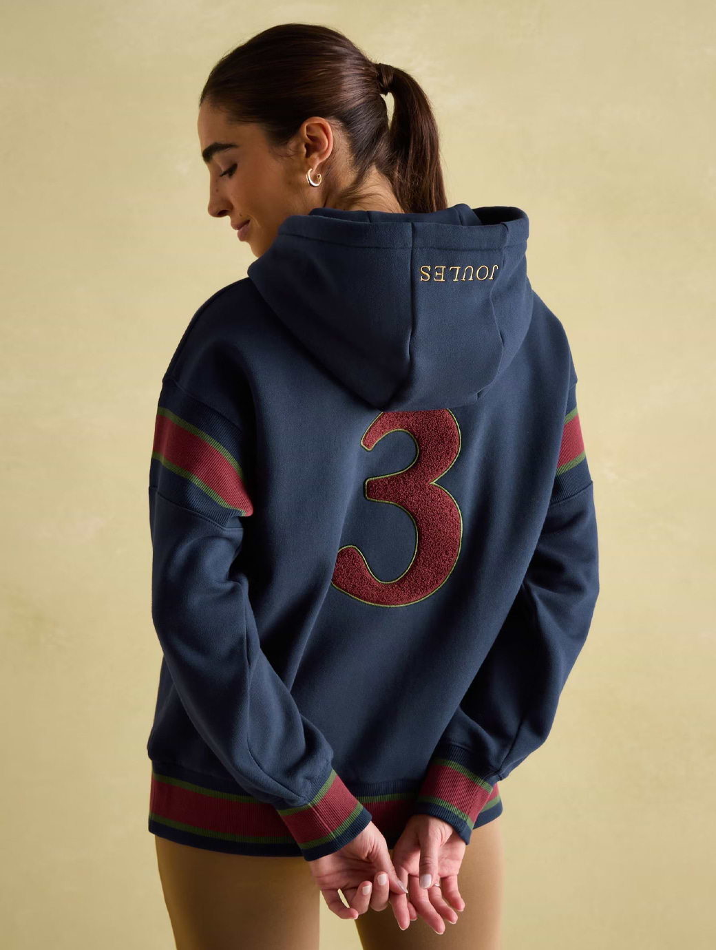 Joules Women s Newham Embellished Hoodie Navy