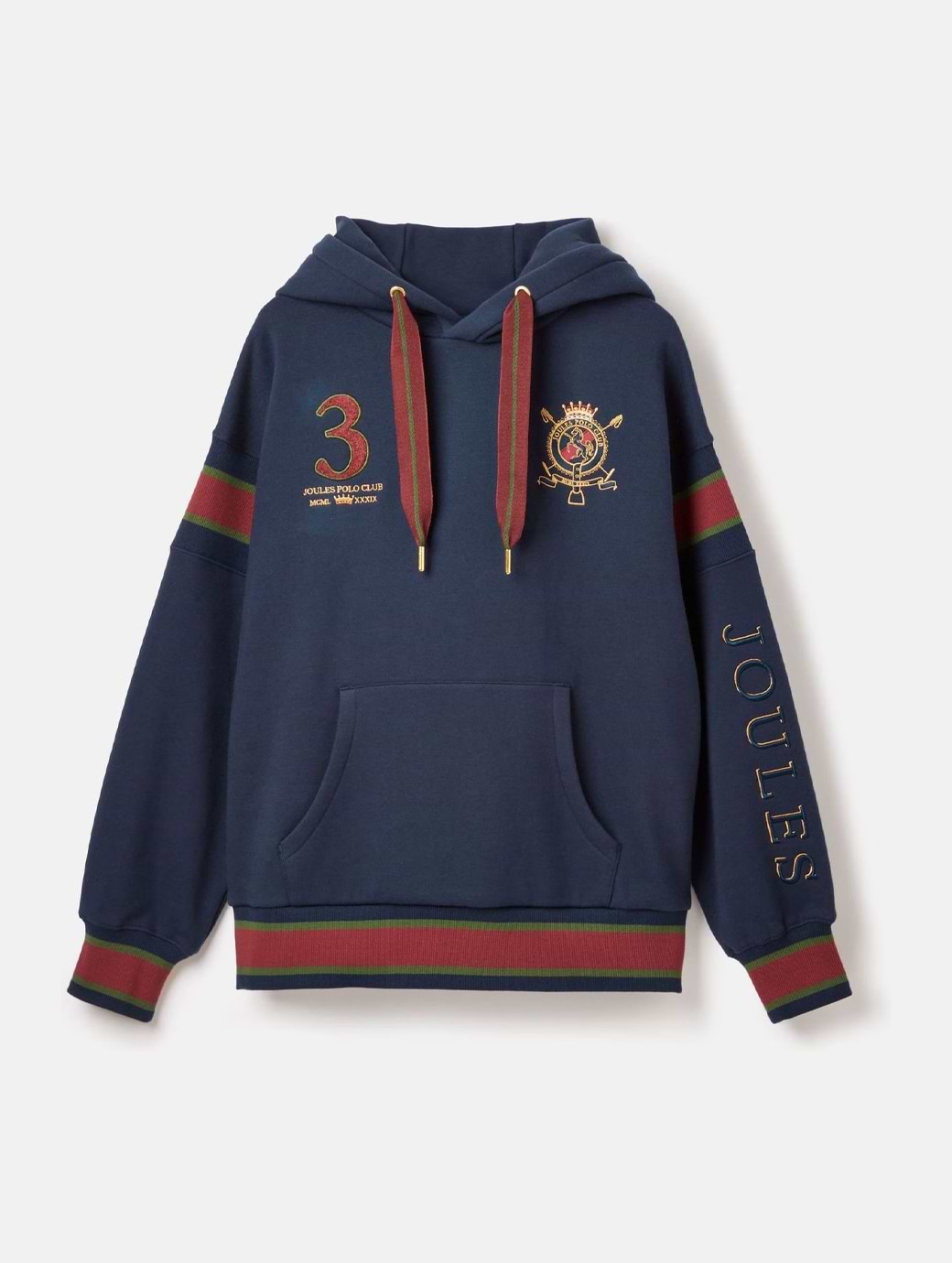 Joules Women s Newham Embellished Hoodie Navy