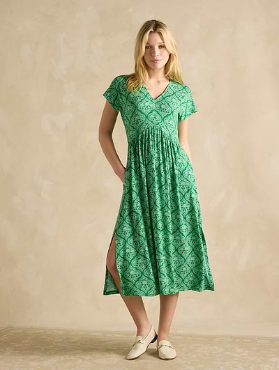Joules Women's Nia Dress Green Joules Women's Nia Dress Green