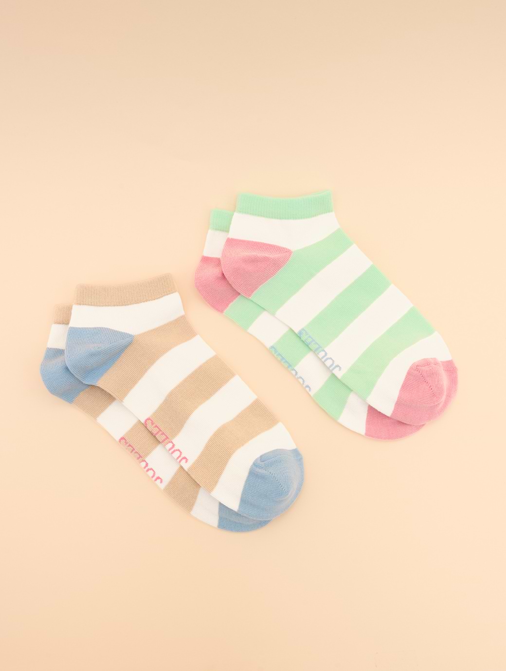 Joules Women's Rilla Socks 2-Pack Blue/Green