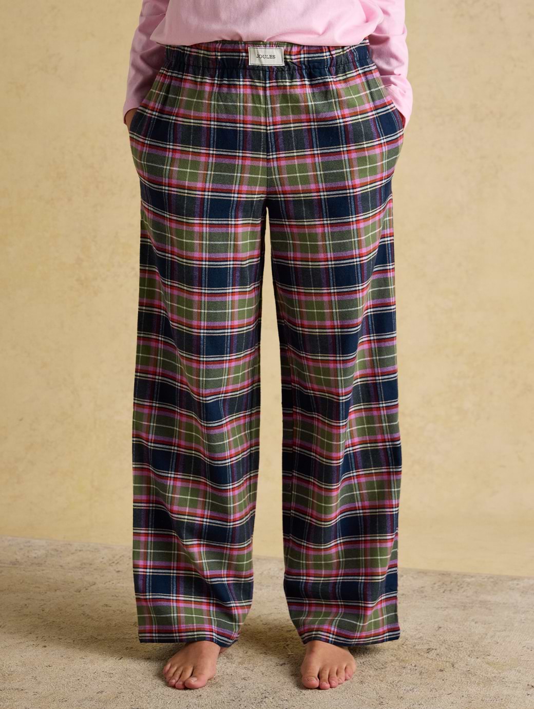 Joules Women's Stella Pyjama Bottoms Navy/Khaki