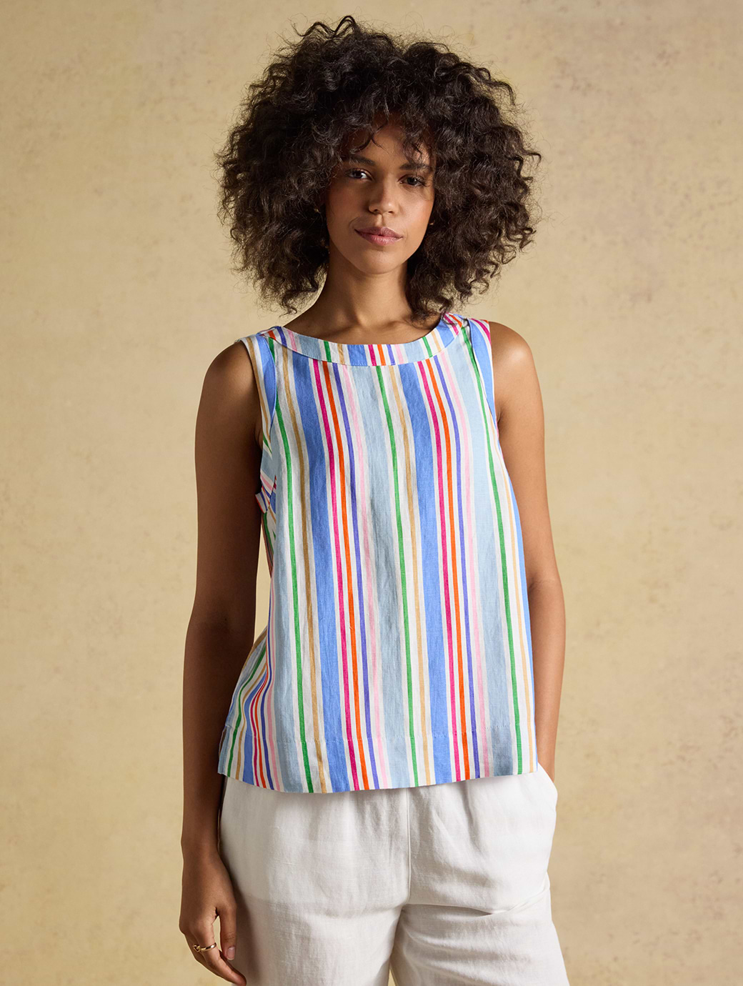 Joules Women's Cove Blouse Multi Stripe