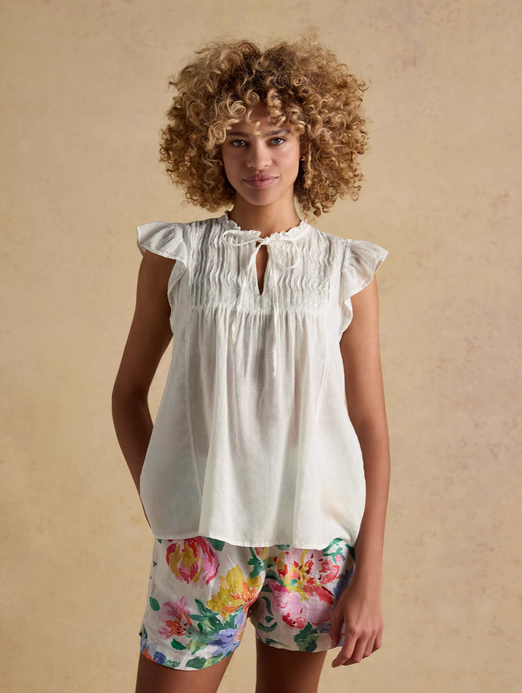 Joules Women's Nolan Blouse White
