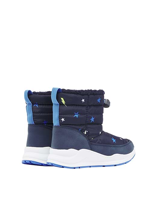 Joules Junior Winter Boot Navy Lightening Stars
