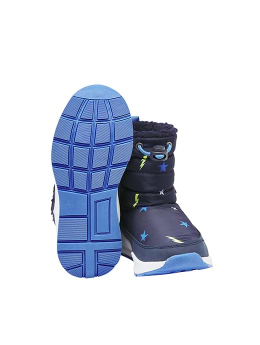 Joules Junior Winter Boot Navy Lightening Stars