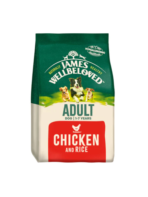 James Wellbeloved Adult Chicken & Rice Dog Food 2KG