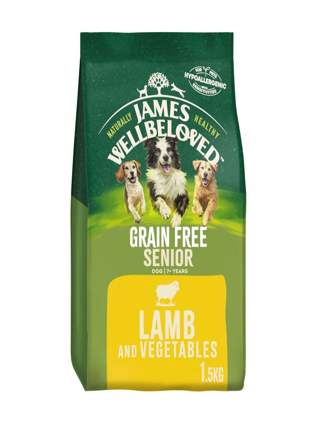 James Wellbeloved Grain Free Senior Lamb & Veg 1.5kg