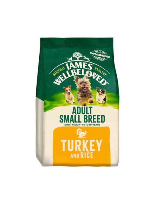 James Wellbeloved Adult Small Breed Turkey & Rice 7.5kg