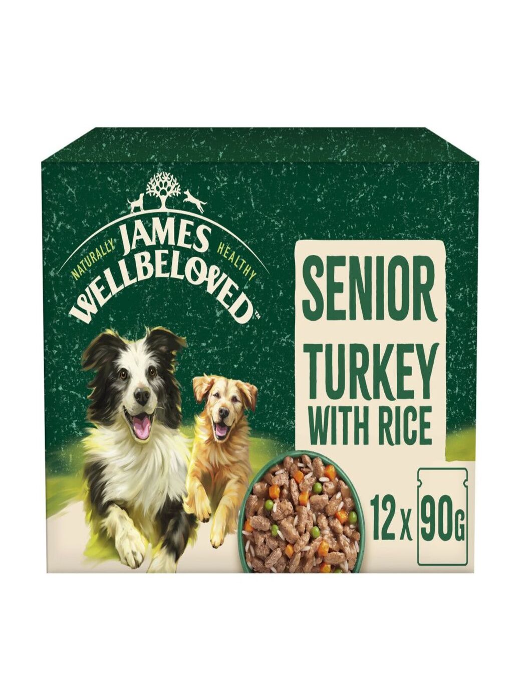 James Wellbeloved Senior Turkey Pouches 12x90g