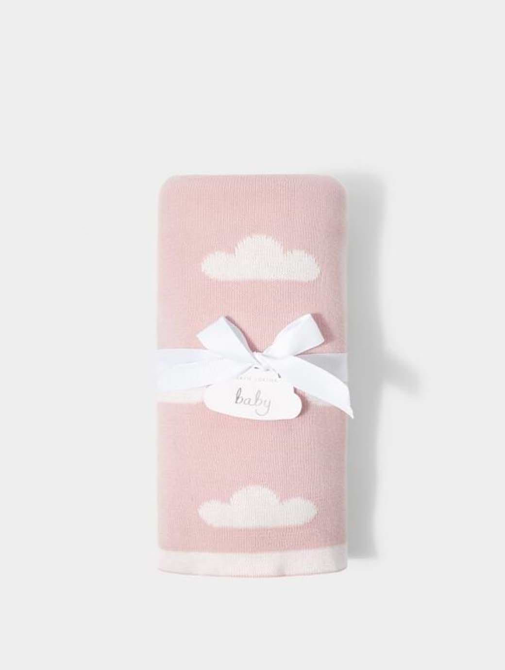 Katie Loxton Printed Baby Blanket Pink