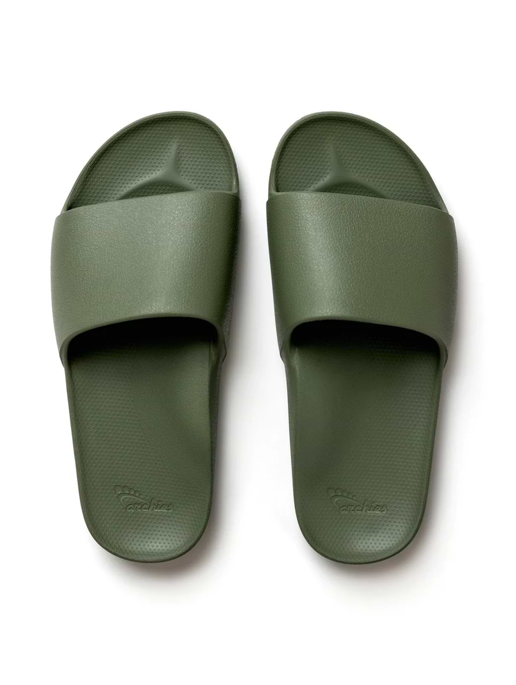 Archies Unisex Arch Support Slides Olive
