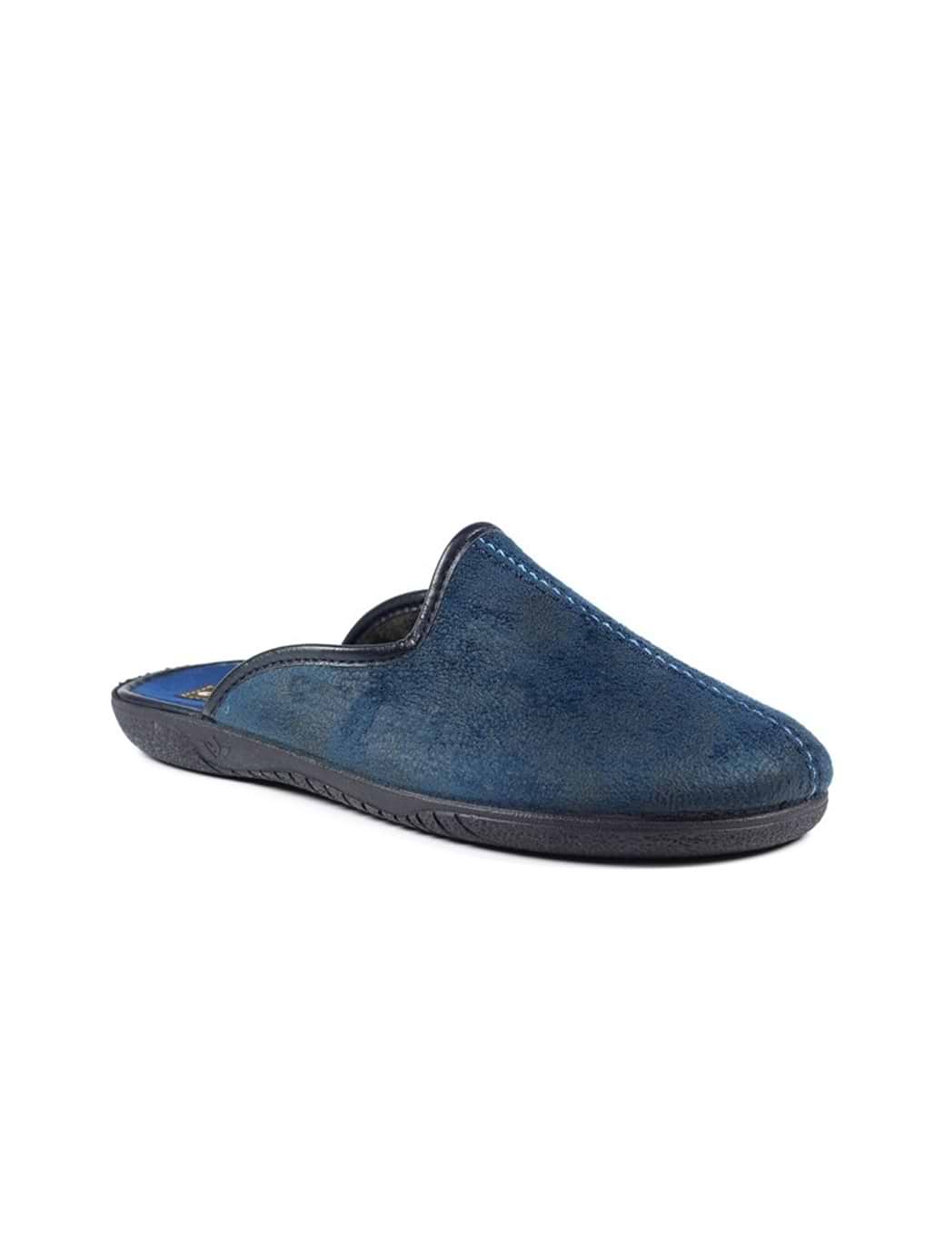 Lazy Dogz Men's Tees II Slipper Navy