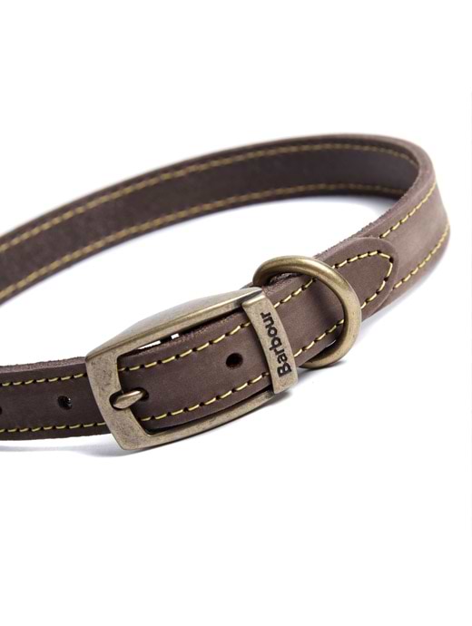 Barbour leather collar sales
