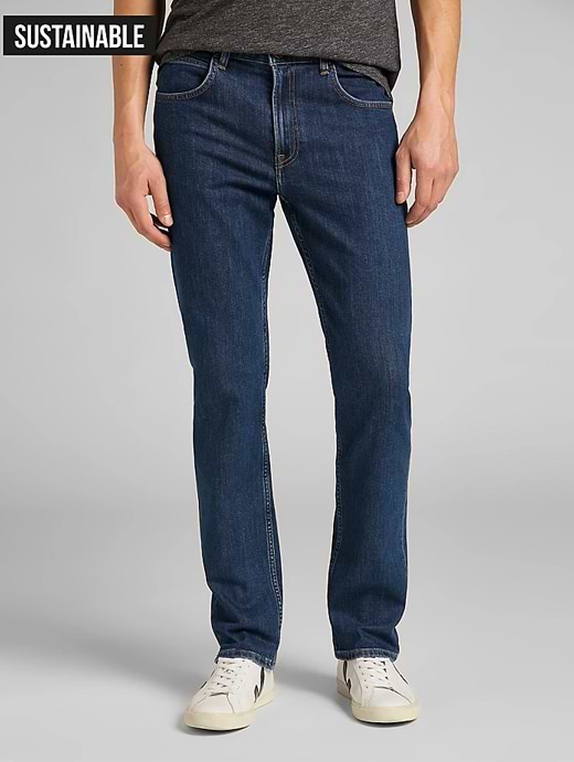 Lee Brooklyn Straight Jeans Dark Stone