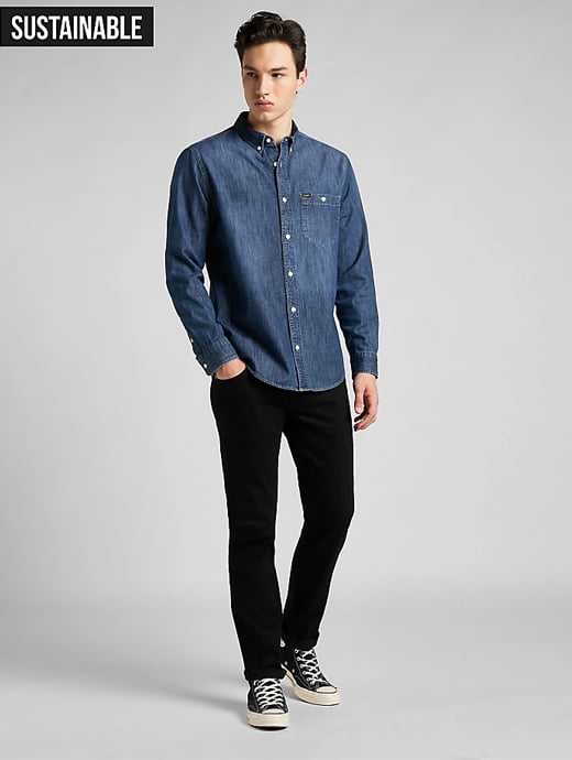 Lee Rider Jeans Clean Black