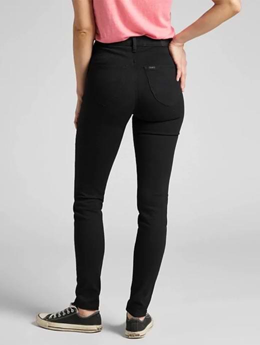 Lee scarlett skinny jeans black clearance