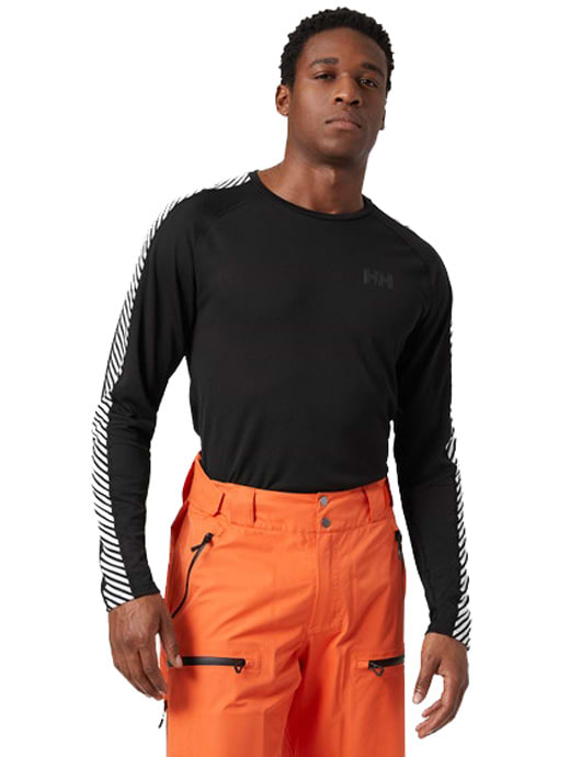 Helly Hansen Lifa Active Stripe Crew Black