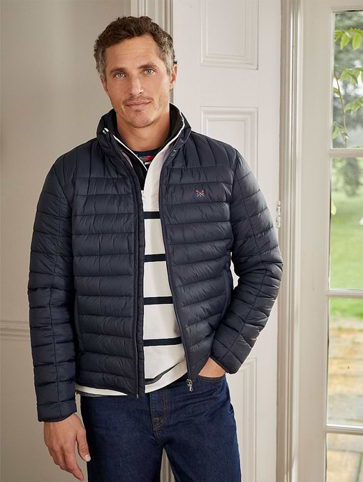Crew Clothing Men's Lowther Lightweight Jacket Dark Navy